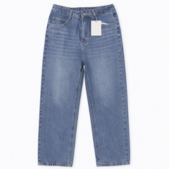 [307]MS  XMOB 2024 New Collection Korean Style Light Blue Straight Leg Jeans Men's Loose Drapey Trendy Insta Style Unisex