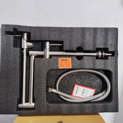 [838]G    [Carnival Price]  Kitchen Sink Faucet with Hot and Cold Water, Telescopic, Foldable, Rotating, Extended Length for Wood-fired Stove and Sink, Single Cold
