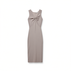 [590]G   [Carnival Price] Mix Selection | Mermaid Tears V-neck Knotted Slim-fit Knitted Vest Dress 2025 Summer French Light Luxury