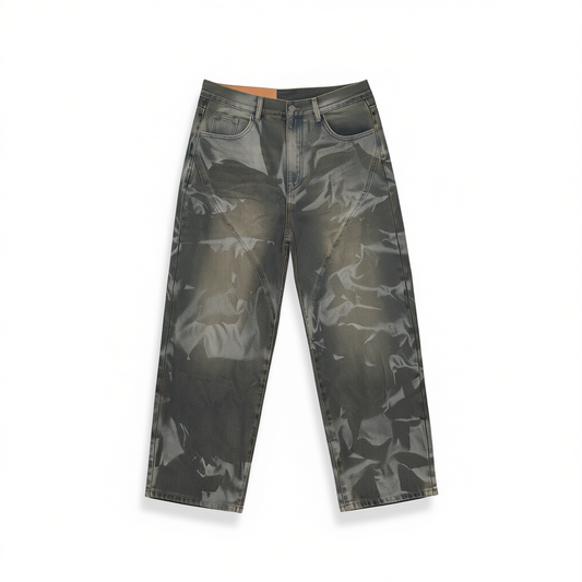 [183]NM  Burnout Pattern Jeans