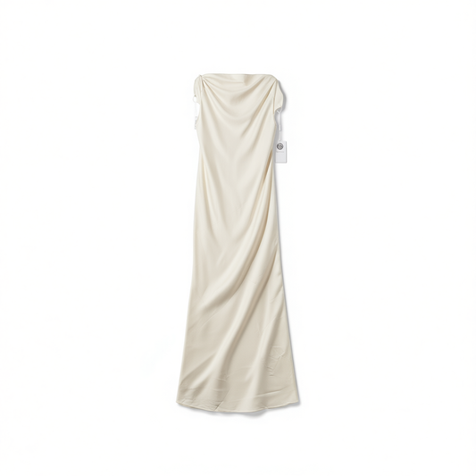[956]M   Note of Love Bridal Wedding Robe Light Wedding Dress French Niche High-End Strap Backless Long Gown