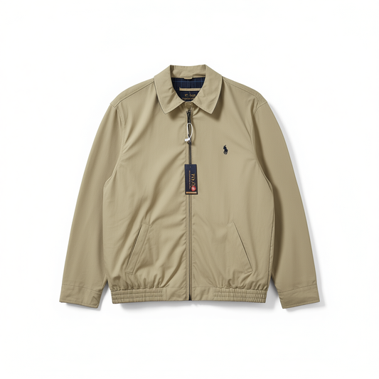[407]GM   Actual photo of in-stock spring/autumn jacket for men and women, double-layer pure cotton old money style