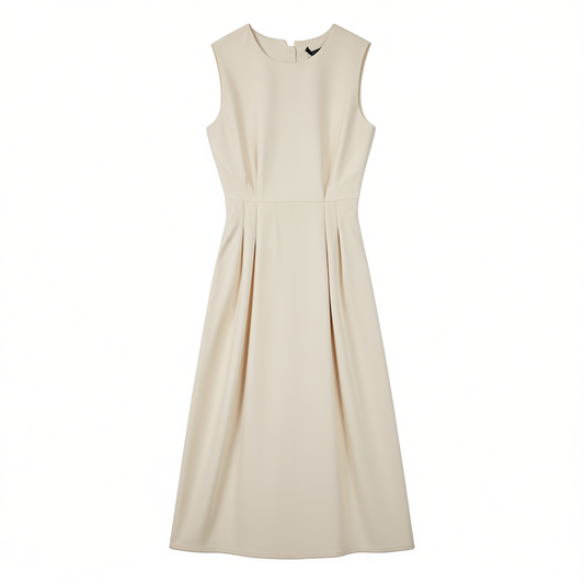 [709]N [Carnival Price] Luoyi French-style Waist-cinched Sleeveless Dress 2025 Summer New Collection Elegant Premium Classic Full-skirt Gown 09928