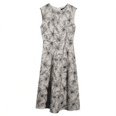 [221]N [Carnival Price] Luoyi Elegant Chinese-style Jacquard Dress Women's 2025 Summer New Arrival Elegant Sleeveless Waisted Full-skirt Dress 10236