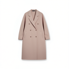 [253]GG    Double-faced Noodle Coat Women's Winter New Arrival Short-medium Length Thickened Woolen Coat for Petite Women