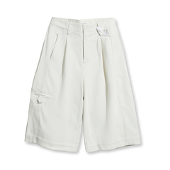 [163]GG    Old money style long-staple cotton straight-leg A-line seven-point pants