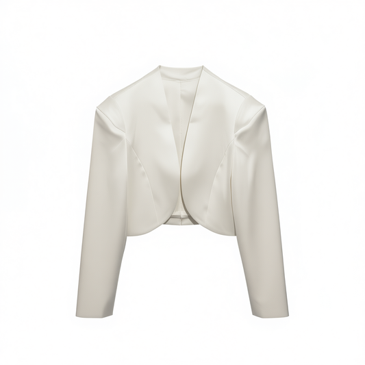 [607] 2025 Early Autumn New Stereo Tailoring Niche Design Shrug High-End Short Chic Stylish Slimming Look Outerwear