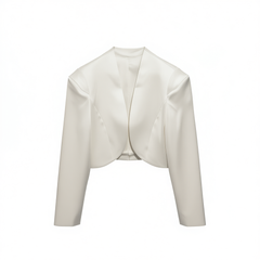 [607] 2025 Early Autumn New Stereo Tailoring Niche Design Shrug High-End Short Chic Stylish Slimming Look Outerwear