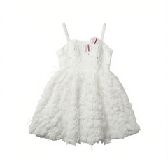 [569]NM  French Camisole Light Wedding Dress, Short Puffy Bridal Gown for Petite Figures, Wedding Send-off & Welcome Dress