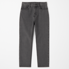 [340]MS 150cm Short Girls Slim Flare High Waist Elastic Slimming Straight Leg Jeans for Cool Girls - Horse Hoof Pants