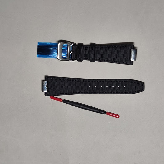 [208]GM   Replacement watch band accessories made of nylon and leather, compatible with IWC Ingenieur series models IW328903 and IW328901