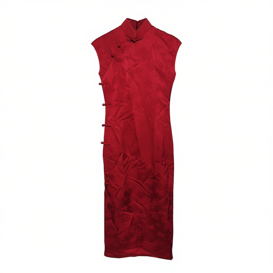 [438]GG     New Chinese Style New Traditional Modified Qipao 、Bridal Engagement Wedding Elegant Simple Short Sleeve Red Toast Clothing