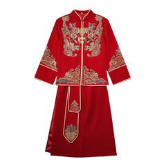 [948]GM     Chinese Xiuhe Wedding Costume, High-end Bridal Dress for Wedding & Toast, Traditional Outfit for Wedding Banquet, Suitable for Petite Figures 2