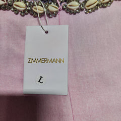 [589]GG   House Light Luxury High Custom、Spring/Shell Edging Sea View Dawn Print Light Purple Short Elegant Dress