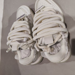 [599]G   [Carnival Price] [Same Style as Bai Lu and Zhao Lusi] Daisy Farrow Rocket 001 Bread Loafers Unisex Versatile White Sneakers