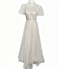 [606] MMMM  French Light Wedding Dress  New Collection Bride Retro High-end Texture Evening Gown Petite Outing Veil