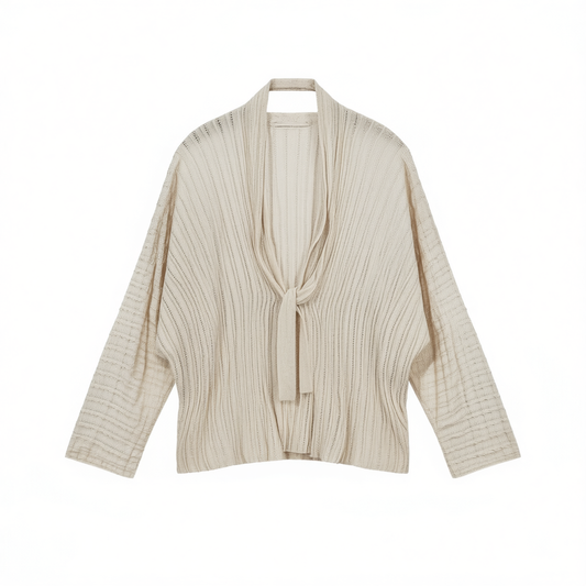 [536]G   "Relaxed Breathe Series" – Essential Summer Linen-Viscose Blouse / Light Cooling Cardigan and Camisole
