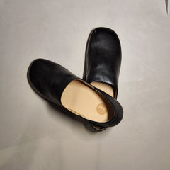 [762]NM Men's strap shoes, webbed-toe style, flat round-toe