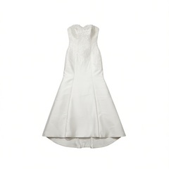 [790]G   French-style main wedding dress  simple one-shoulder satin slim-fit mermaid wedding dress removable train for going out