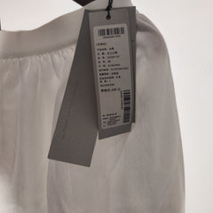 [183]G   [Same as Mall] Sdeer Pastoral Style Elastic Ruffle Print White Skirt S25281107