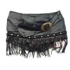 [079]G   NO ROMANCE Original Design Vintage Heavy Industry Punk Rock Splicing Chain Slim Fit Bikini Shorts