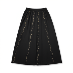 [314]G   ORG Black Sequin Designer Chic   Skirt