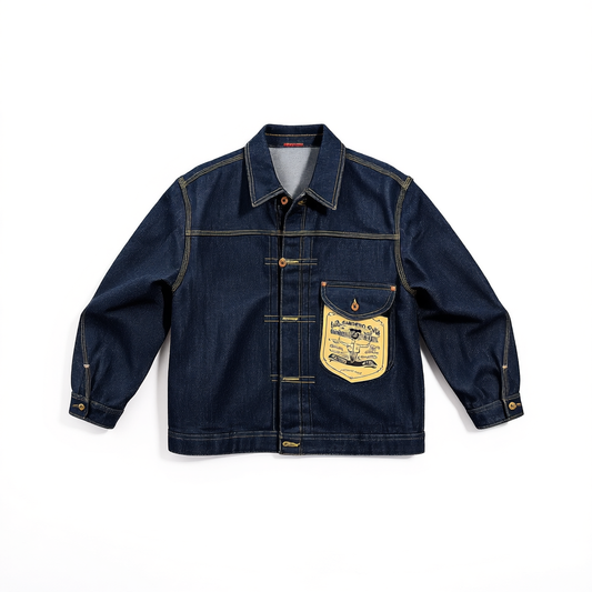 [787]N Replica 36101J 14.5oz Sanforized Raw Selvedge Denim Jacket Coat