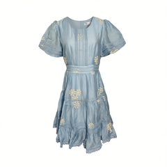 [149]G    Pumpkin Valley [Van Gogh's Blue Garden] Lyocell French Dress / Shirt / Halter Strap