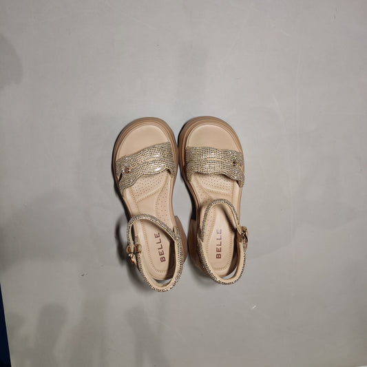 [365]GG     Thick-Soled Height-Enhancing Strap Sandals  Mom Women's French Casual Sandals