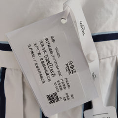 [917]GG     Blue and White Striped Cape Tank Top Medium-Length Double-Layer Resort Dress