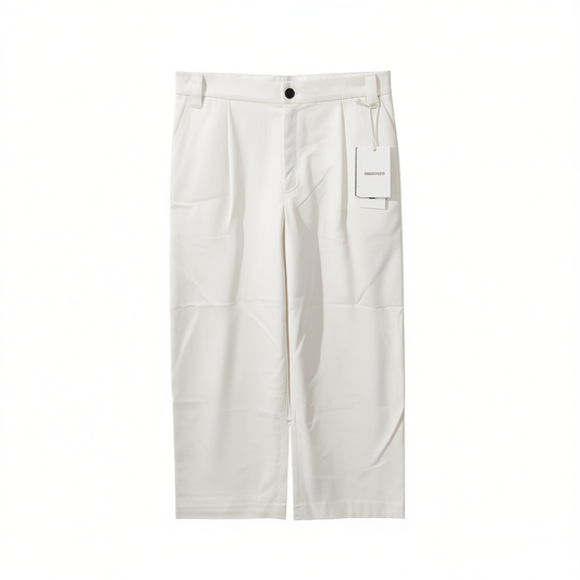 [479]M OUDAVKYO Japanese Customized Spring/Summer Casual Pure Cotton Comfortable Designer Cocoon-Fit Men's Slimming Wide-Leg Long Pants