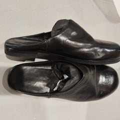 [948]NM  First-layer horse leather, washed and distressed, round-toe casual versatile slip-on outdoor sandals, Japanese-style vintage leather shoes