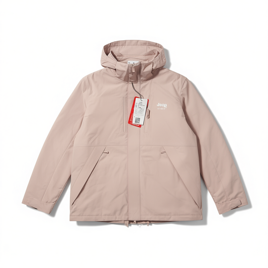 [429]NM Women's Blue Down Parka, Three-in-One Fleece-Lined and Thickened Outerwear for Early Spring
