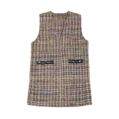 [548]G    Nothing Nine Shimmering Tide Plaid Top