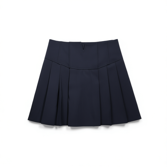 [834]N XINYI [Sailor Sweetheart] Women's Summer Navy Collar Shirt + Slimming Skirt Two-Piece Set