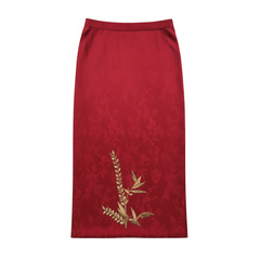 [819]NM  New Chinese Style Bridal Toast Dress Red Qipao Set Small Stature Formal Wear