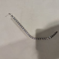 [906]G    Bracelet with 20/30/50 Point Imported Moissanite , Fashionable Jewelry Anklet