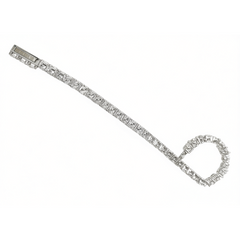 [650]G    imported moissanite bracelet pt950multi-gem stone unisex bracelet high-end bracelet