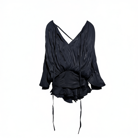 [679]MM    Moon Vera Azure Oxygen/Unique Design Chiffon cloth  with High-end Ladylike Style