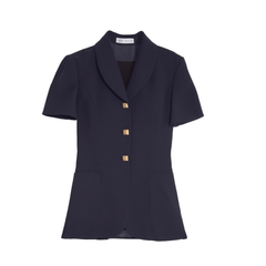 [098]G    [Promotional Price] Shirley Elegant Professional Suit for Women - Summer Fashionable and Stylish Blazer, Office Wear for White-Collar Workers, Short-Sleeve Work Uniform (Lightweight)