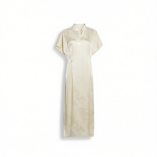 [723]GM   New Chinese Style Dress, Attached Sleeve, Elegant National Retro Improved Qipao