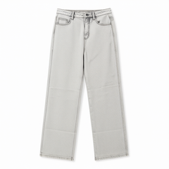 [205]GM   ["Cement Pants"] Turkish Denim Fabric Special Structure Layer Retro Frost Gray Jeans