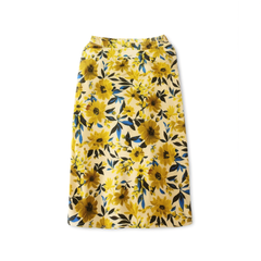 [006]N Meiyang Hawaii Skirt, Silk-like Oil Painting Print in Contrast Color, Fish-tail Mid-Length Skirt – Friday