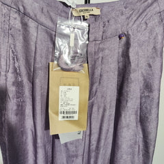 [841] Pre-sale COCOBELLA cloud purple jacquard wide-leg pants comfortable lyocell casual pants PA3038