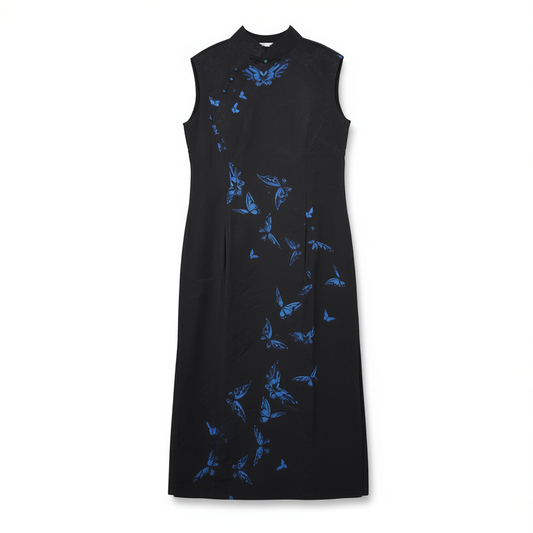 [202]GG     Long Sleeveless Qipao Republican Retro Casual Wearable New Chinese Style