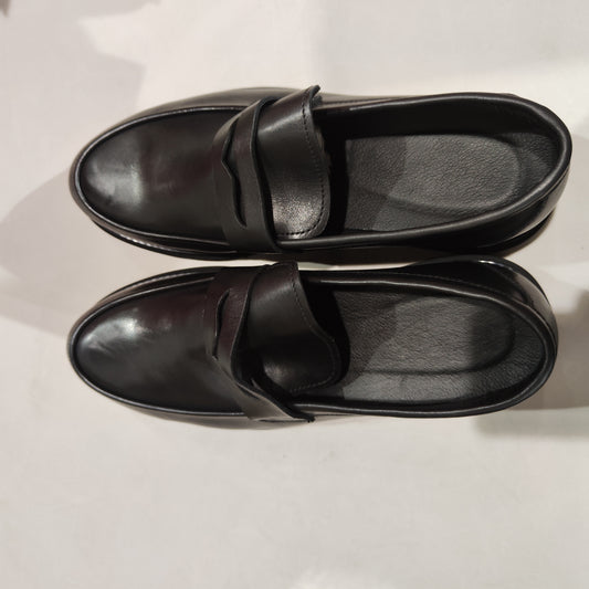 [521]NM  British Retro Handcrafted Genuine Leather Business Casual Slip-On Loafers for Men