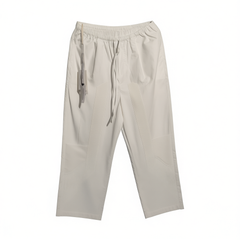 [071] Omi曬布 Summer Thin Elastic Nine-Point Straight Casual Pants for Women, 100% Cotton Imported from Japan, New Summer Arrival