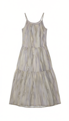 [669]N MELLIIY 2025 Gentle Vacation Style Cami Dress Women's Summer New Sleeveless Ombré Purple A-Line Dress