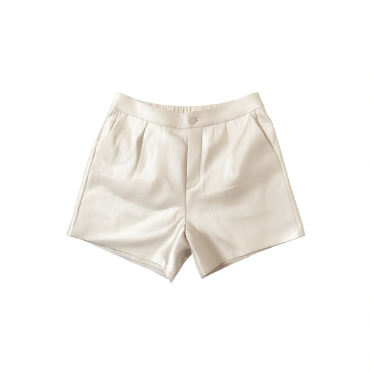 [453]NG     new two-piece set featuring a chic, age-defying madame-style top and shorts