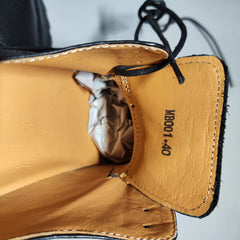 [880]GMMM    handmade dark color increasing heel 6cm Derby shoes casual leather shoes men and women thick bottom lightweight head layer cowhide large head shoes